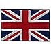 Britannico Union Jack Bandiera della Inghilterra Emblema Termoadesiva Cucibile Ricamata Toppa