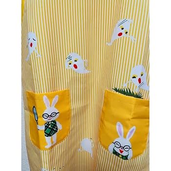Amazon.co.jp: メガネうさぎ エプロン 保育士 2点セット