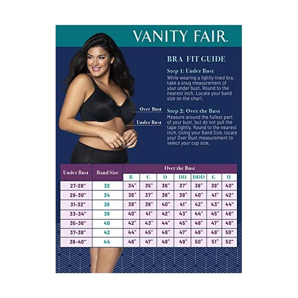 Vanity-Fair-Womens-Beauty-Back-Smoothing-Minimizer-Bra-36C-42H Vanity Fair womens Beauty Back Smoothing (36c - 42h) Minimizer Bra, Damask Neutral, 36DD US