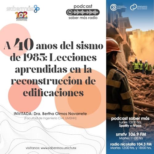 Page de couverture de A 40 años del sismo de 1985: Lecciones aprendidas en la reconstrucción de edificaciones