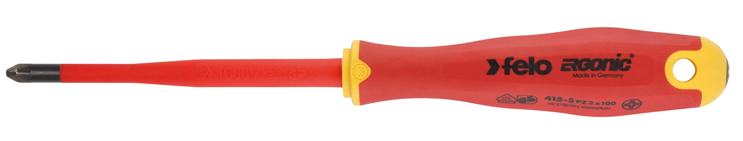 Felo Fe41529390 Sd Ergonic Vde E-Slim Pozidriv Pz 2 X 100
