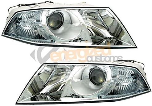 SKODA OCTAVIA MK2 6/2004-6/2009 HEADLIGHTS HEADLAMPS 1 PAIR O/S & N/S
