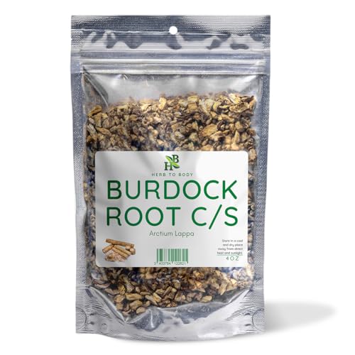Herb To Body Burdock Root Cut & Sifted – 4 oz, Wildcrafted Arctiu...
