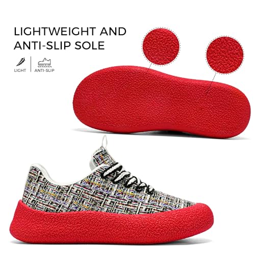 Trendsetter Sneakers - Lightweight Unisex Canvas Shoes with Bold Soles - Comfortable Walking Casual Shoes2