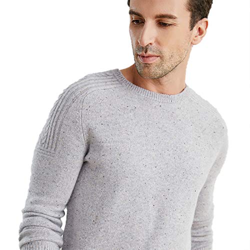 Pull col rond homme en cachemire idéal pour les journées fraîches d'hiver