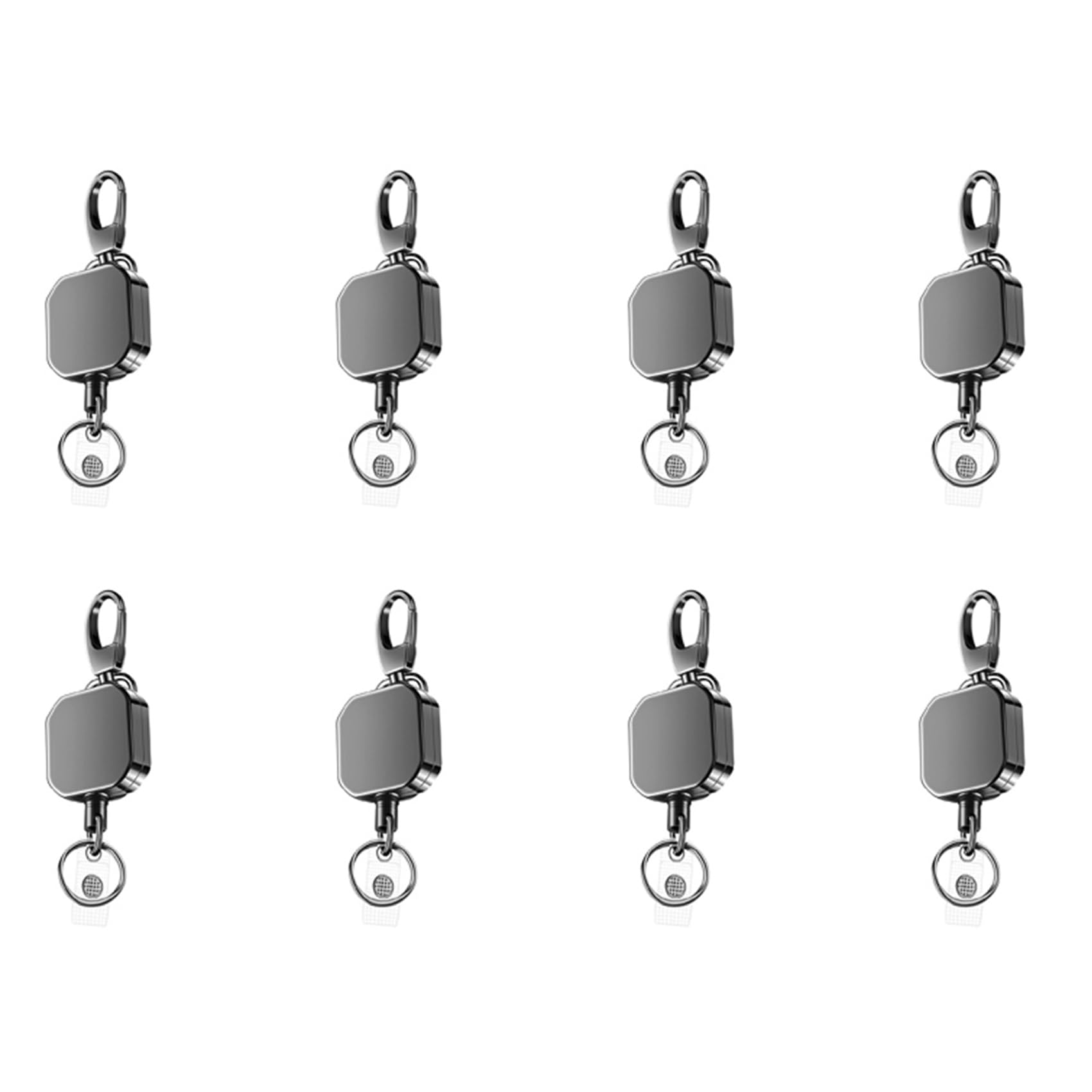 Carretes de cable anticaída contra pérdidas de llaves y tarjetas de metal 7