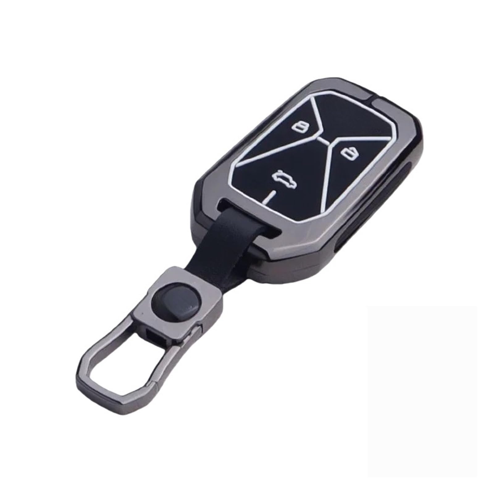 Compatible con Cowin Auto Kaiyi Kunlun IHD R 300 500 EV, funda de aleación de zinc for llave de coche, funda for mando a distancia, llavero, accesorios interiores(STYLE 4)