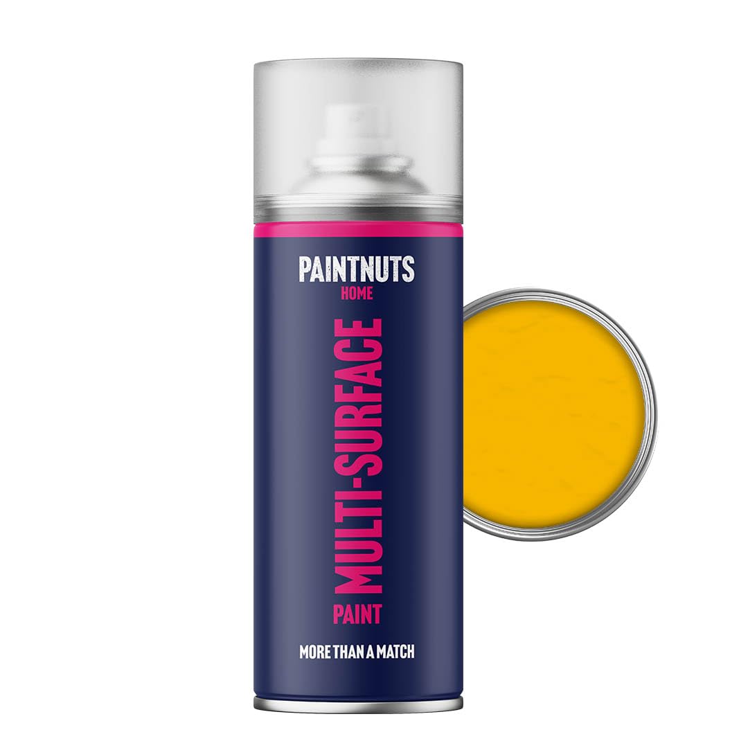 Paintnuts Yellow (RAL-1021) Rapid Dry Metal Paint, Gloss Finish 400ml Aerosol