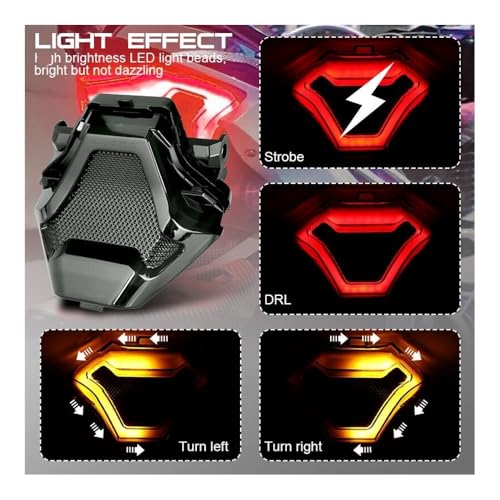Feux arrière moto LED pour rouler la nuit en sécurité MT03 FZ07 R25 - 3