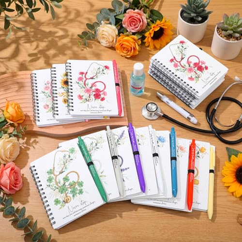 Stylo à bille et carnet à spirale infirmière au design stéthoscope - 7