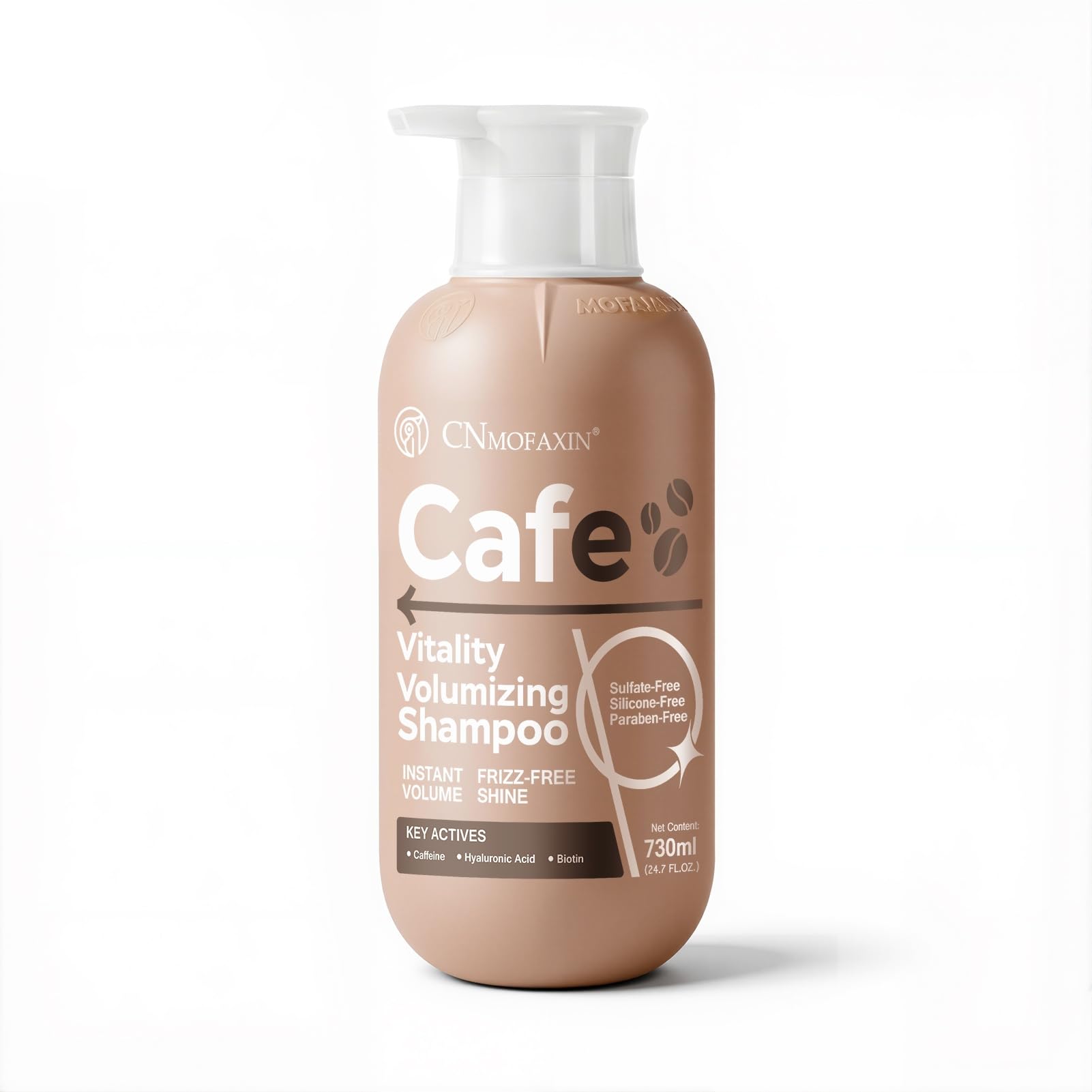 Caffeine Volumizing Shampoo for Thinning Hair, Biotin & Coffee Extract for Hair Thickening, Clarifying Scalp Care with Salicylic Acid, Sulfate Free for Men & Women, 24.7 fl oz