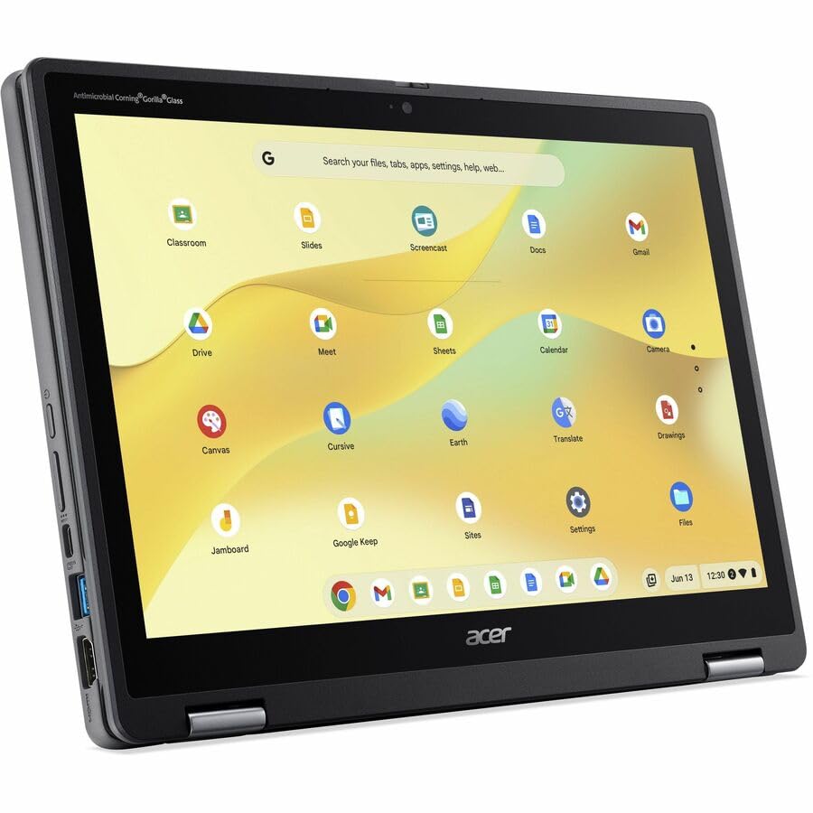 Image of Acer Chromebook Spin 512 R857T R857T-C54W 12.2 inch Touchscreen Convertible 2 in 1 Chromebook - WUXGA - 60 Hz - Intel N-Series N150-8 GB - 64 GB Flash Memory - English (US) Keyboard - Black