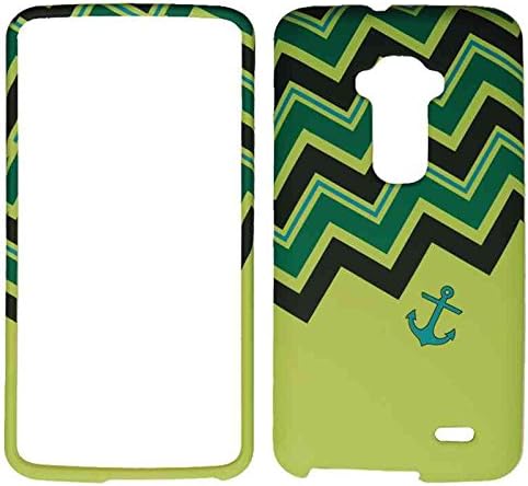For Lg G Flex Anchor Chevron Green Te768 Matte Texture Cover Hard Case
