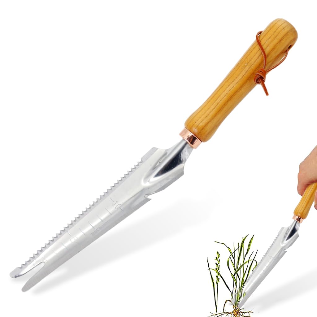 HASTHIP® Garden Weeder Hand Tool - Manual Grass Weeder Tools - 34CM Steel Gardening Weeder Tool - Weed Puller Tool with Wooden Handle - Garden Weed Removal Tool - Weed Remover Tool for Lawn & Yard (B0D28Y5Z5F) Amazon Price History, Amazon Price Tracker
