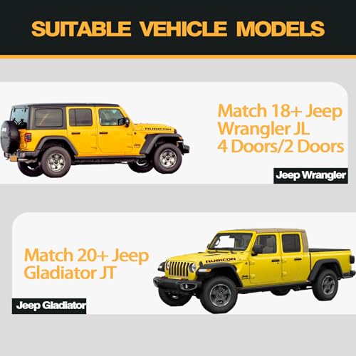 Image of Front Door Metal Pocket Molle Panels Compatible with 2018-2025 Wrangler JL 2 /4 Door & 2020-2025 Gladiator JT | Textured Black | Steel Storage Box Replaces The Weak Saggy Net