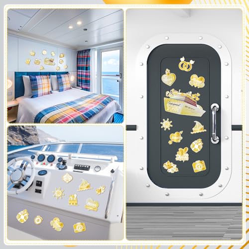 Imanes decorativos Just Married para puerta 26 pcs miniatura 5