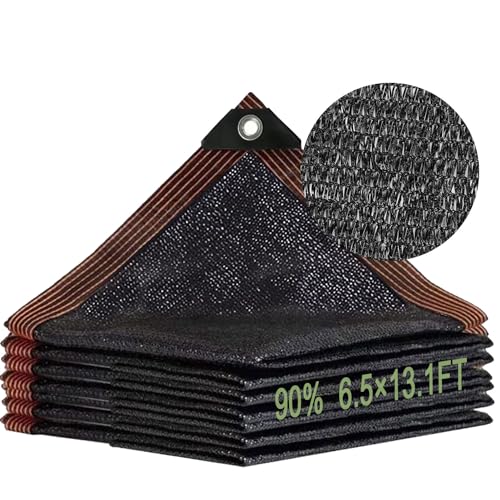 Schattierungsnetz 2x4M,Sonnenschutznetz mit ösen,Sichtschutzgewebe 90% Schattierwirkung,Sonnenschutznetz gewächshaus,Schattennetz Garten, Sonnenschutz Netz Schwarze