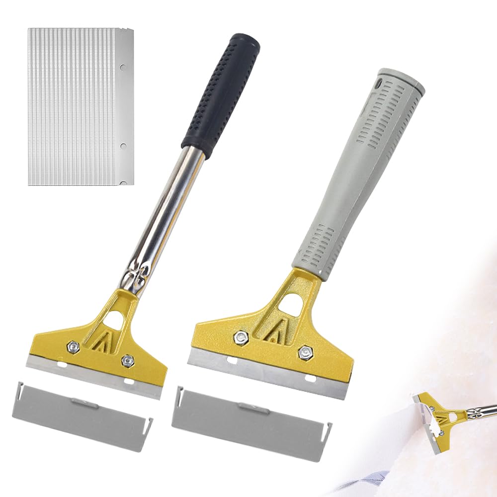 Riisoyu 2 Stück Tapetenentferner Set, mit 20 Ersatzklingen T