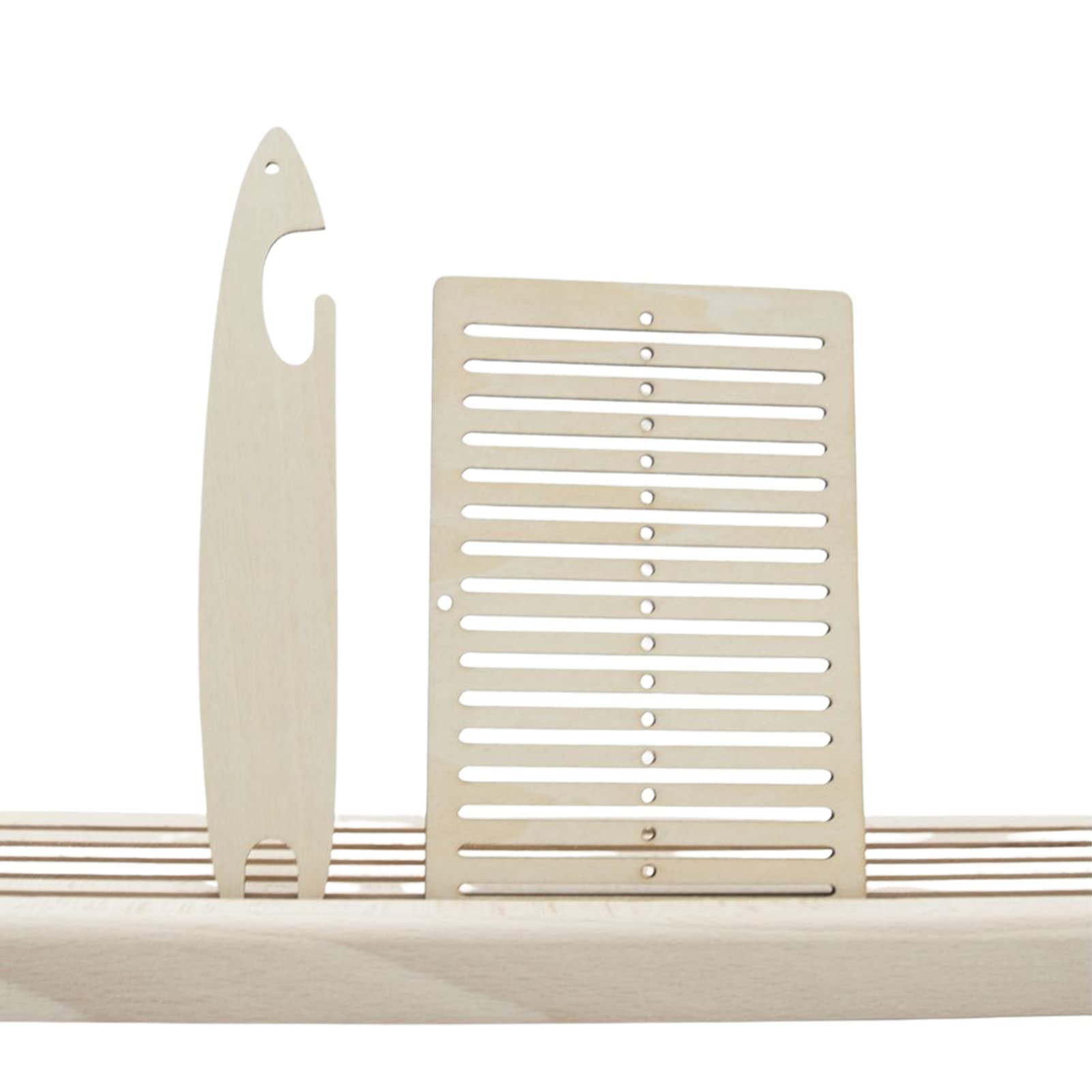 Weefstoelset, 2 stuks, weefscheepjes, weefgereedschap voor weefstoel, weefgereedschap, kunsthandwerk voor armband, tas, riem, camerariem, weven van stijve weefstoel voor
