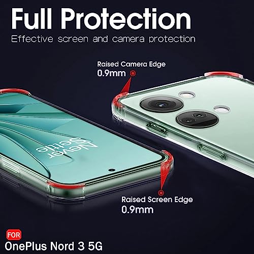 Image of TheGiftKart Crystal Clear Back Cover Case for OnePlus Nord 3 5G | Shock Proof 360 Protection | Hard Clear Back Cover Case for OnePlus Nord 3 5G (PC & TPU, Transparent Bumper)