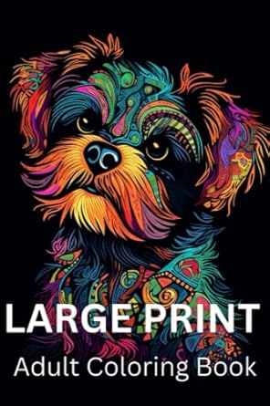 large print adult coloring book: Amazon.co.uk: B, brian: 9798394829000 ...