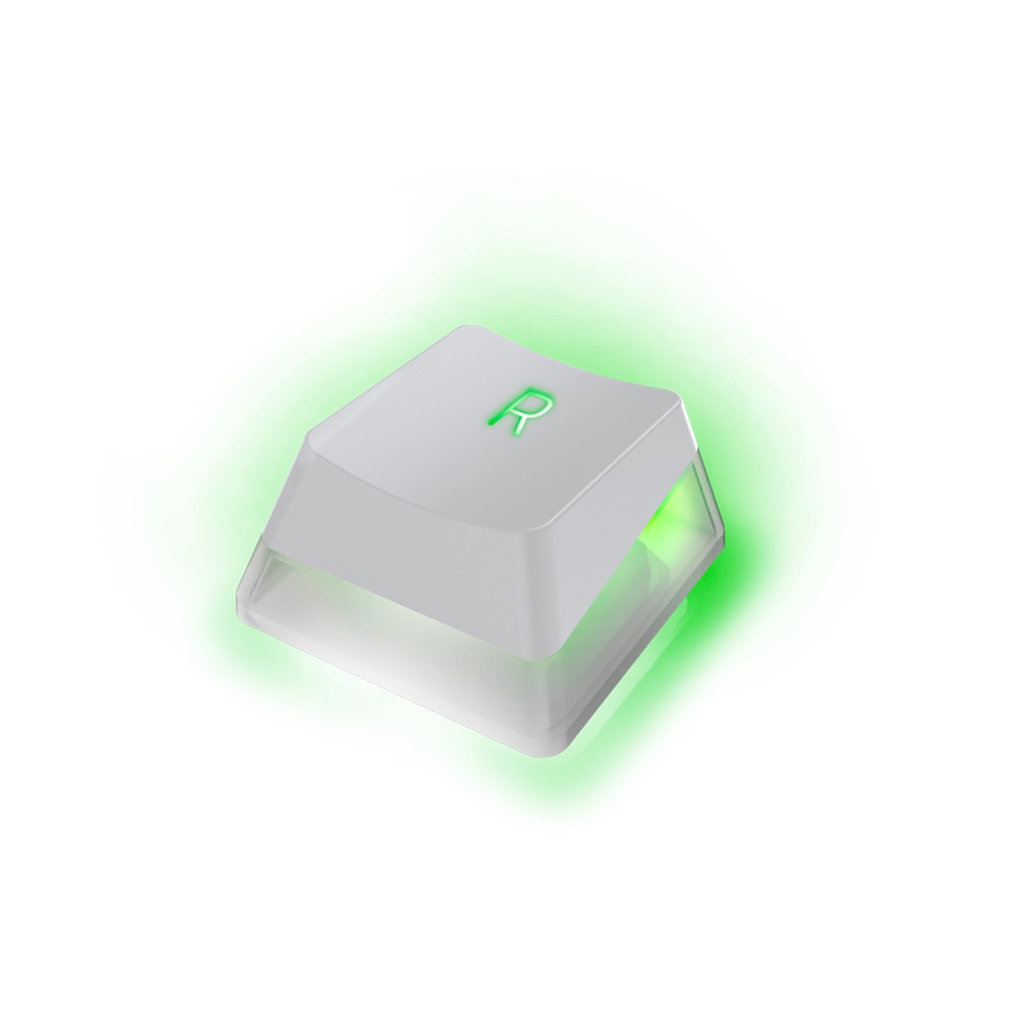 Razer Phantom Tastenkappen-Upgrade-Set - Fast unsichtbares Pudding-Design für durchscheinende Chroma RGB-Beleuchtung (128 Tasten, Tastenentferner, Stabilisatoren) US- & UK-Layout | Weiß