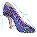 Ring Holder High Heel Shoe Design Fashion Jewelry Organizer Display Birtyday Gift (Pur)