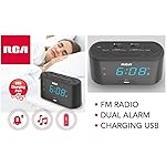 RCA RC571 Alarm Clock Radio with USB Charging
