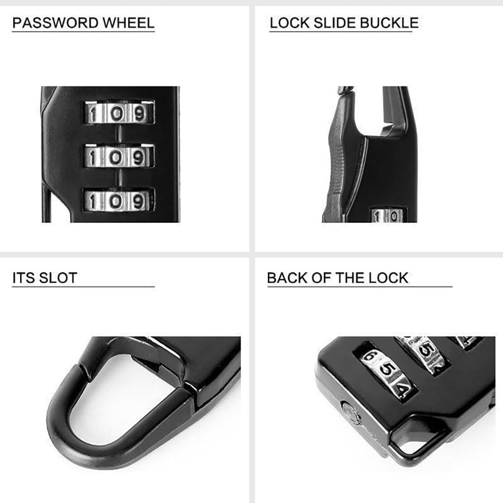 3 Digit Combination Lock Travel Luggage Suitcase C... – Vicedeal