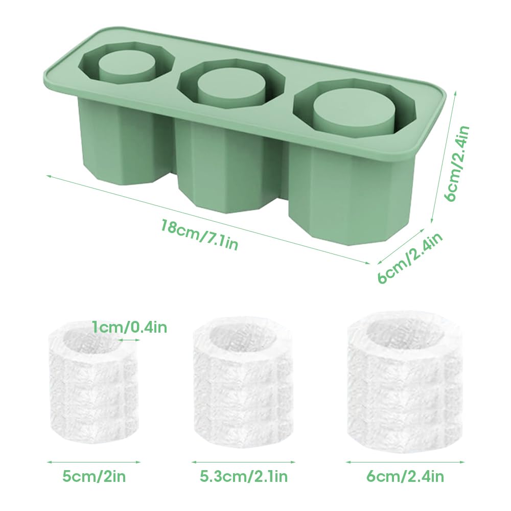 Stampo Per Cubetti Di Ghiaccio Per Stanley Cup – LOUXIFENG Silicone Per Alimenti, Forma Cilindrica Cavi, Scioglimento Lento, Riutilizzabile - 5
