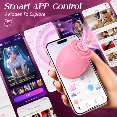 Rose-Sex-Toy-Vibrator-for-Women-APP-Control-Rose-Adult-Toys-with-9-Sucking-Vibrating-Modes-Waterproof-Sex-Toys-Sucker-Clit-Nipple-Stimulator-for-Couples-Solo-Play-Clamps