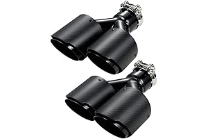 Akrapovic Exhaust Tip: Carbon Fiber Dual Outlet for Enhanced Performance and Aesthetics