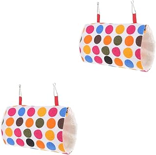 Didiseaon 2 Pçs Papagaio Túnel Rede Hamster Túnel Hamster Rede Brinquedo Para Animais De Estimação Acessórios Furão Brinquedos Casa De Estimação Habitat Cama Rato Cobaia Camas Inverno