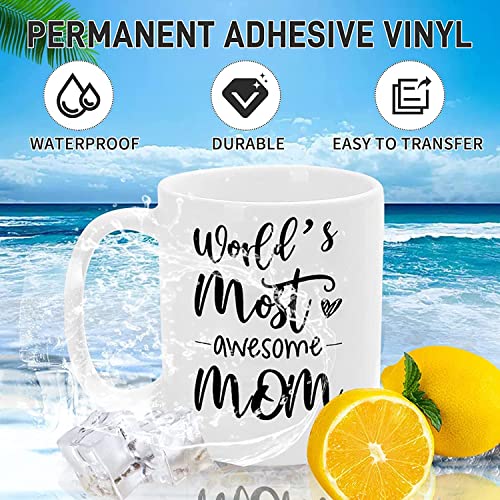 Image of Matte White Permanent Vinyl IModeur (12 inch x 12 inch) 36 Pack Permanent Vinyl Bundle for Silhouette, Cameo Cutters, Signs, Scrapbooking, Craft Die Cutters,Cups