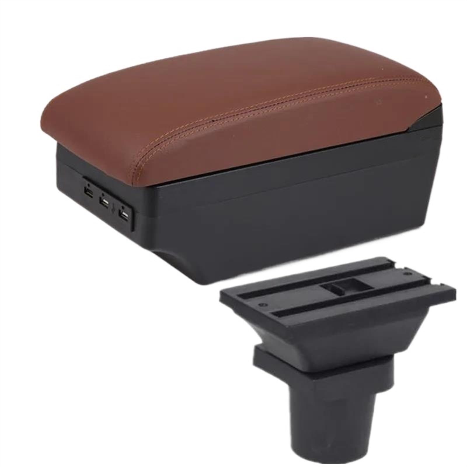 DYDGUTUFB Car Armrest Box Central Storage Box Interior Details With USB Accessories For Toyota For RAV4