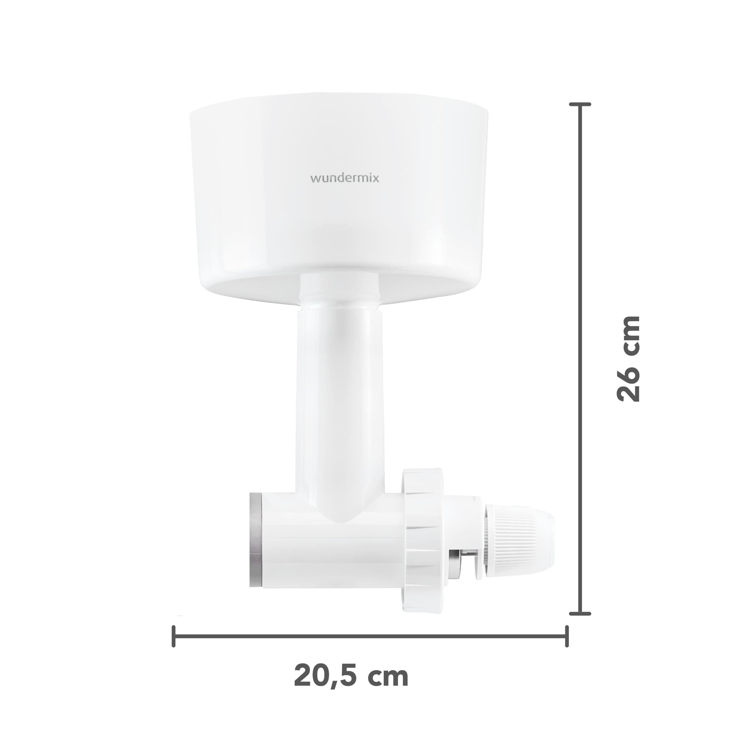 Wundermix - WunderCentix® Achse + Getreidemühlenaufsatz für TM6, TM5 | Frisches Mehl, Gewürze & Schrot mahlen, Mahlgrad einstellbar, Getreidemühle für Zuhause