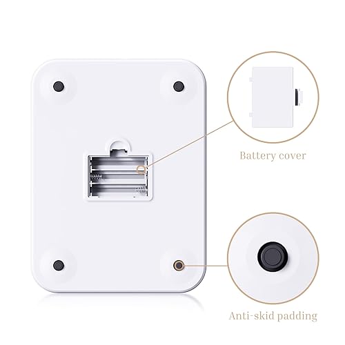 Miniatura 9 de Báscula digital de alimentos con función de tara, escala de cocina Bluetooth (GFl.Oz.LbOzMl), báscula para hornear impermeable con pantalla LED,