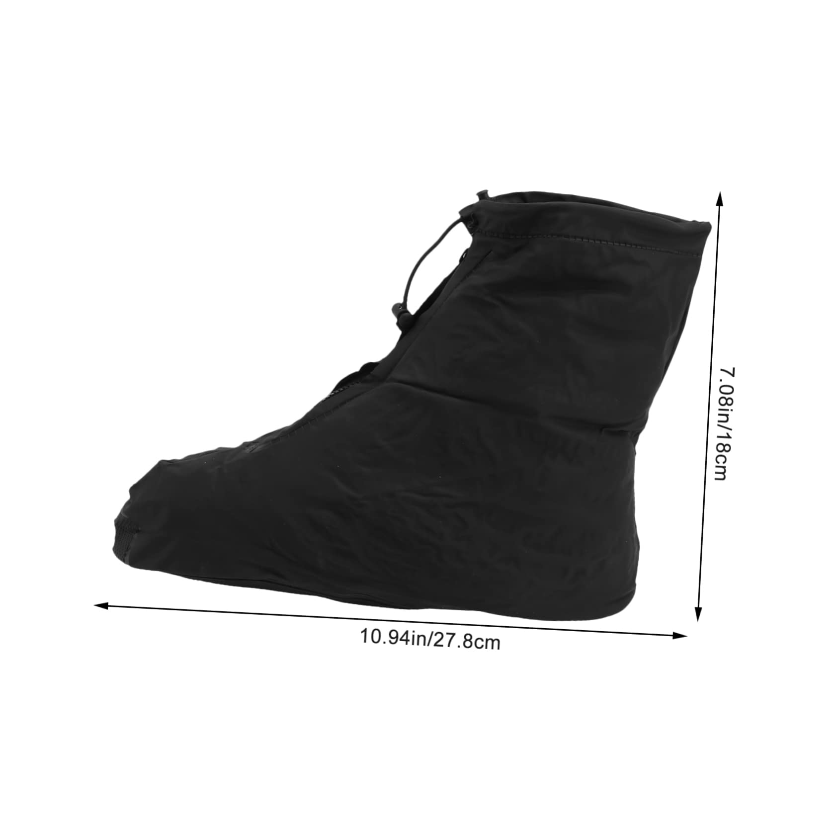 Gogogmee 1 Pair Waterproof Overshoes for Men Rain Boot Covers Comfortable Durable Non-Slip Soles Shoes from Rain Mud