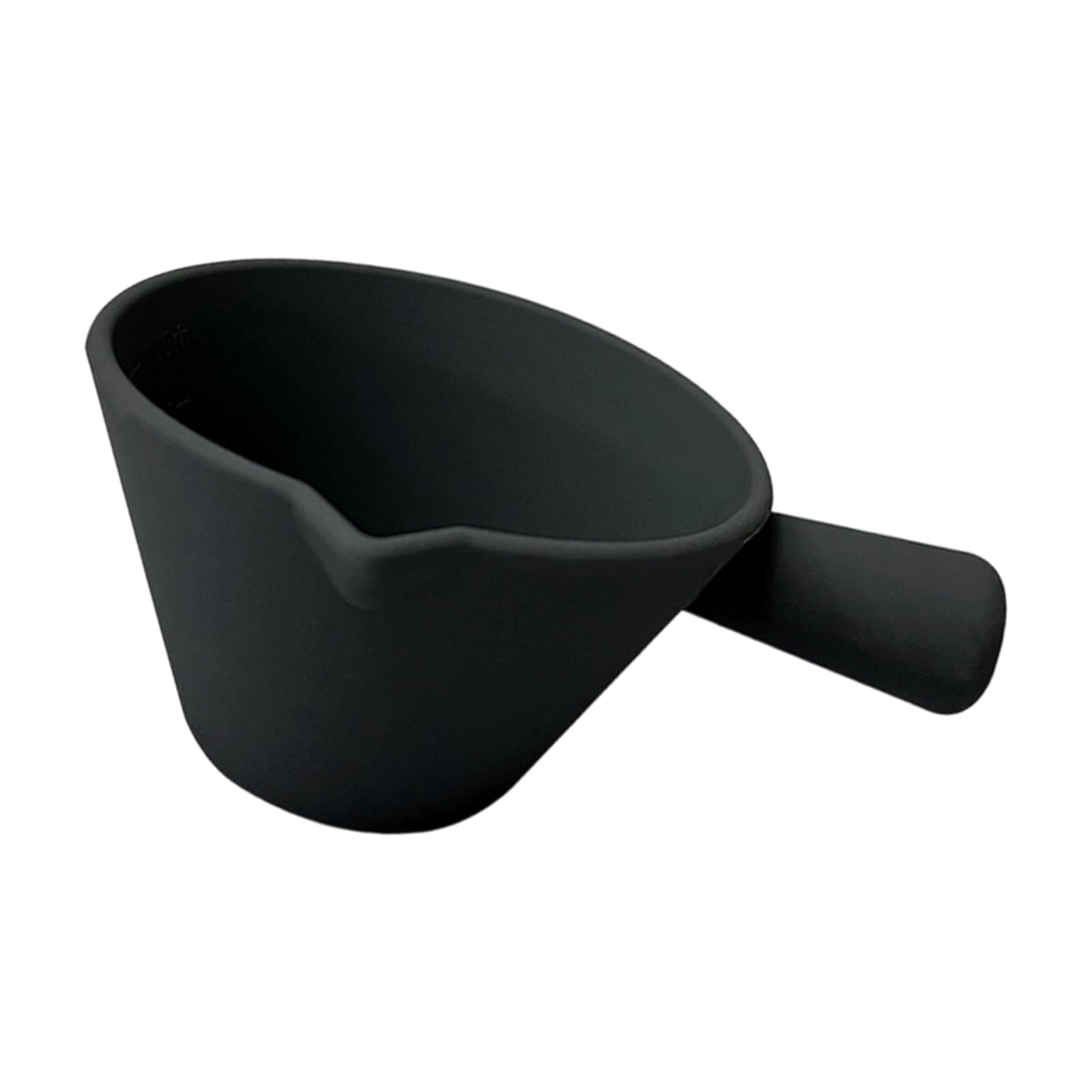 Msioytog Black Silicone Espresso Cup Ideal For Measuring Coffee Grounds And Heating Milk Brewing Tool With Measurement Marks Elastomer Milk Frother