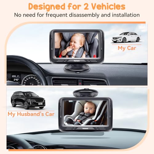 Baby Monitor with Two Cameras and Large Screen