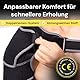 BraceUP Schulterbandage – Verstellbare Schulterstütze mit Tasche für Eisbeutel, Schulter Bandage für Frauen & Herren, komfortable Schulterbandage für Alltag & Sport