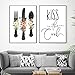 Style Nordique Fleur Vaisselle Minimaliste Toile Peinture Affiche Imprimer Mur Art Photos pour Cuisine Salle Décor À La Maison-30x45cmx2Pcs-Pas De Cadre