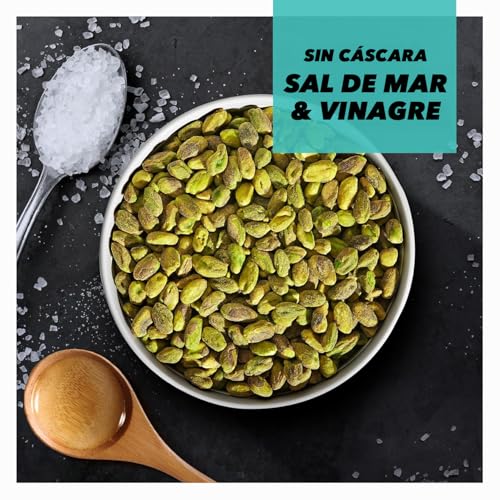 Image of Wonderful Pistachios No Shells, Sea Salt & Vinegar Nuts, 5.5 Ounce Resealable Bag, Protein Snacks, Vegan Snacks, Healthy Snacks for Adults (Pack of 10)
