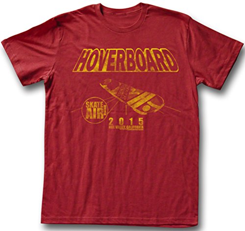 A&E Designs Back to The Future Hoverboard 2015 T-Shirt, Cardinal Red, 2XL
