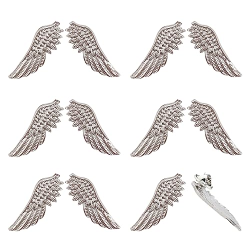 Image of CHGCRAFT Angel Wings Brooches Pin Wing Alloy Brooches for Suit Shirt Collar Lapel Pins Sweater Shawl Coat Breastpin Accessories for Wedding Party Jewelry