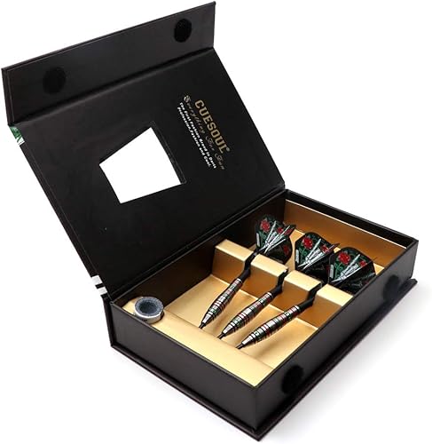 Miniatura 2 de CUESOUL Jazz-Metal 21g23g25g 90% Tungsten Steel Tip Dart Set with Integrated Dart Shafts and Dart Flights