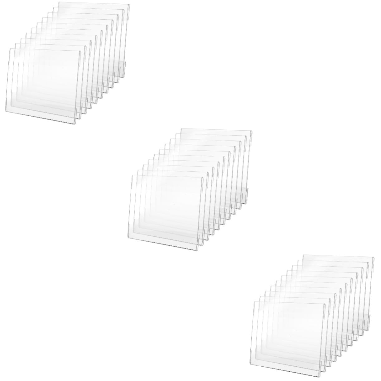 Operitacx 30pièces Porte-étiquette Mural Transparent Support De Signalisation Pour Affichage De Prix Et Documents Lot De Épaisseur