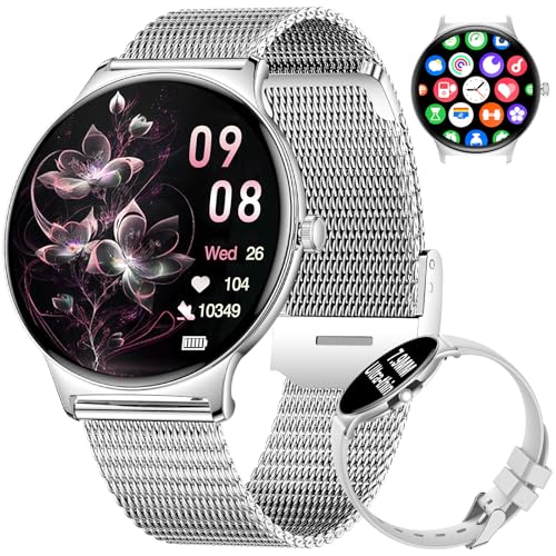 La mejor comparación de dz09 smartwatch los preferidos por los clientes. 46 ESFOE Reloj Inteligente Mujer,1.43''AMOLED Smartwatch Mujer con Llamadas,Función Femenina/24H Pulsómetro/SpO2/Sueño/121+ Modo Deporte/IP68 Podómetro Calorías iOS Android,Plata...