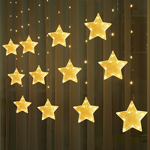 BLOOMWIN Christmas Window Decorations Lights 3M 120 LEDs Christmas