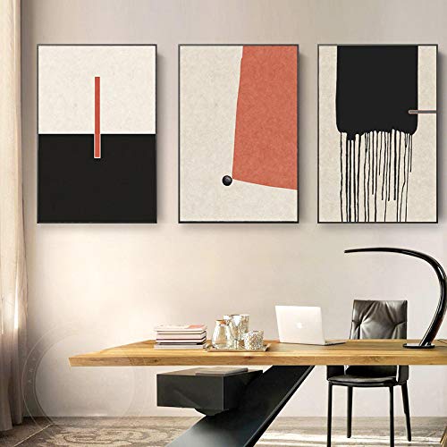 Affiche abstraite minimaliste boho toile peinture mur nordique art neutre moderne salon